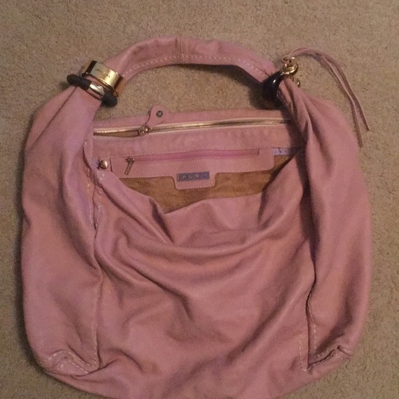Jimmy Choo Saba Hobo Bag with Gold Bracelets - Picture 5 of 8